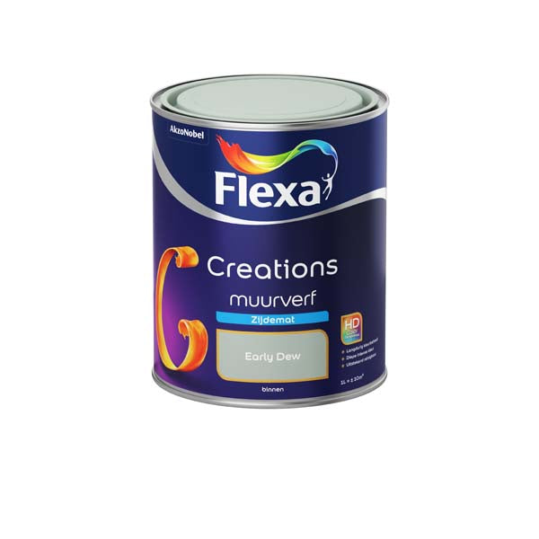 Flexa Creations muurverf zijdemat early dew 1l