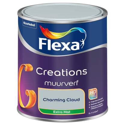 Flexa Creations muurverf extra mat charming cloud 1L