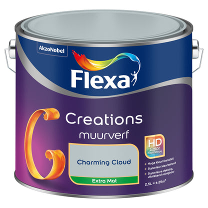 Flexa Creations muurverf extra mat charming cloud 2,5L