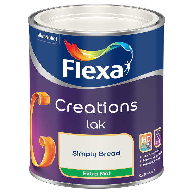 Flexa Creations lak extra mat simply bread 750ml