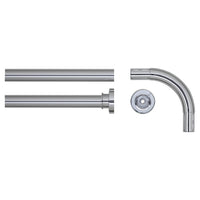 Sealskin hoekdouchegordijnstang Seallux chroom 90cm