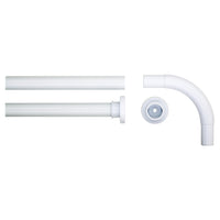 Sealskin hoekdouchegordijnstang Seallux wit 90cm