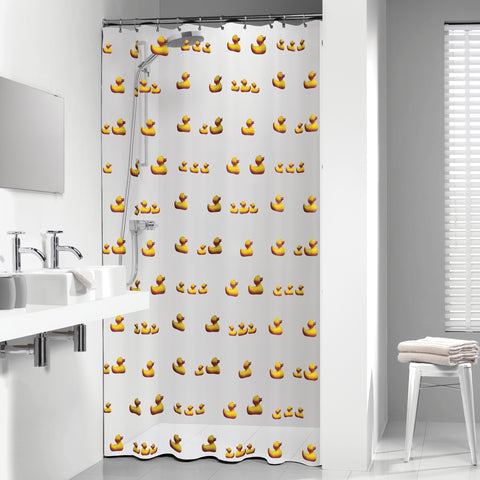 Sealskin douchegordijn Duckling eendjes geel 180x200cm