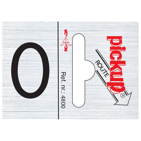 Pickup pictogram route cijfer 0 25x44mm