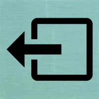 Pickup pictogram uitgang aluminium 80x80mm