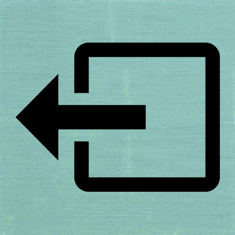 Pickup pictogram uitgang aluminium 80x80mm