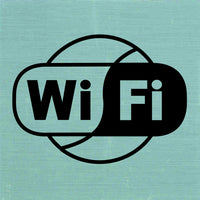Pickup pictogram wifi aluminium 80x80mm