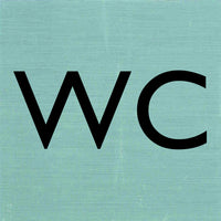 Pickup pictogram wc aluminium 80x80mm