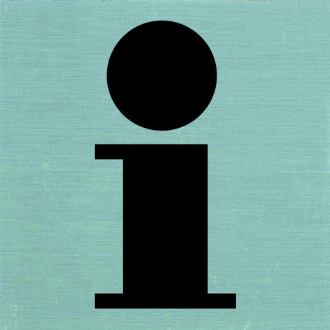 Pickup pictogram informatie aluminium 80x80mm