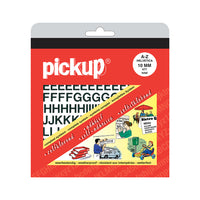 Pickup letterboek A-Z Helvetica zwart 10mm
