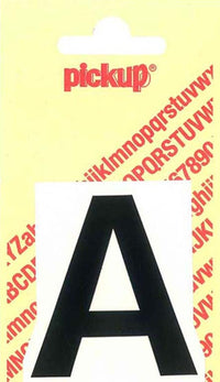 Pickup Helvetica plakletter hoofdletter A zwart 40mm