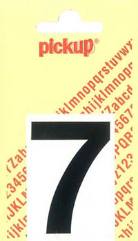 Pickup Helvetica plakcijfer 7 zwart 40mm