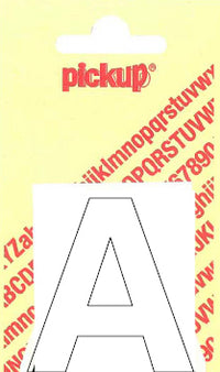 Pickup Helvetica plakletter hoofdletter A wit 40mm