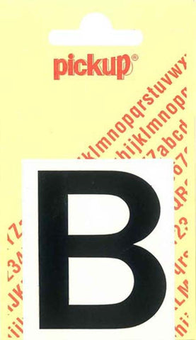 Pickup Helvetica plakletter hoofdletter B zwart 60mm