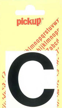 Pickup Helvetica plakletter hoofdletter C zwart 60mm