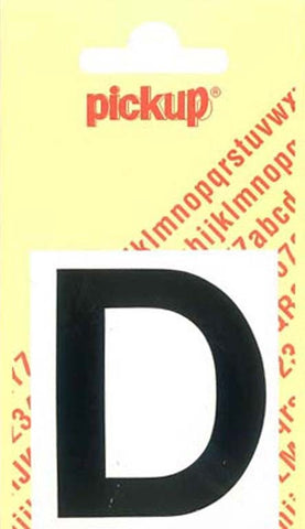 Pickup Helvetica plakletter hoofdletter D zwart 60mm
