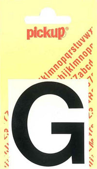 Pickup Helvetica plakletter hoofdletter G zwart 60mm
