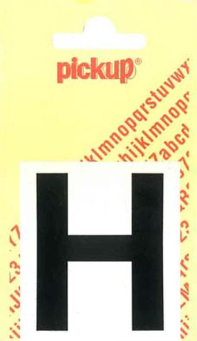 Pickup Helvetica plakletter hoofdletter H zwart 60mm