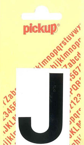Pickup Helvetica plakletter hoofdletter J zwart 60mm