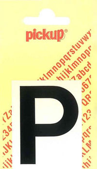 Pickup Helvetica plakletter hoofdletter P zwart 60mm