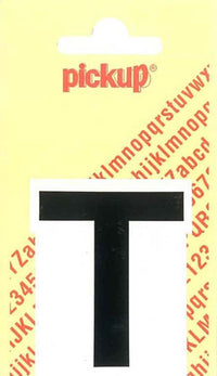 Pickup Helvetica plakletter hoofdletter T zwart 60mm