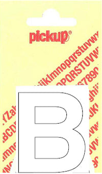 Pickup Helvetica plakletter hoofdletter B wit 60mm