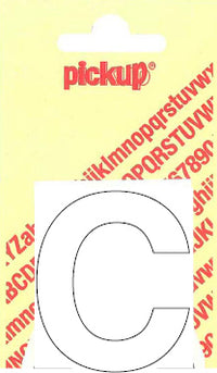 Pickup Helvetica plakletter hoofdletter C wit 60mm