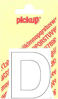 Pickup Helvetica plakletter hoofdletter D wit 60mm
