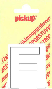 Pickup Helvetica plakletter hoofdletter F wit 60mm