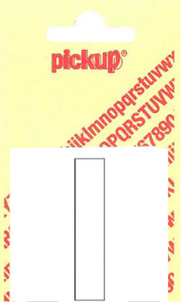 Pickup Helvetica plakletter hoofdletter I wit 60mm