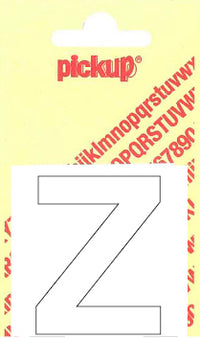 Pickup Helvetica plakletter hoofdletter Z wit 60mm