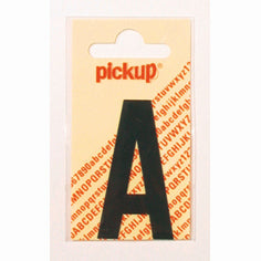 Pickup Nobel plakletter F mat zwart 60mm