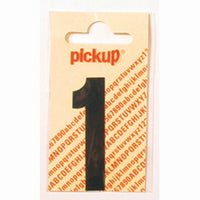 Pickup Nobel plakcijfer 1 mat zwart 60mm