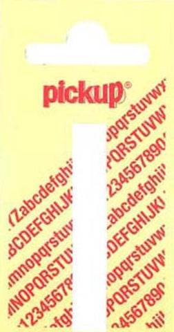 Pickup Nobel plakletter I mat wit 60mm