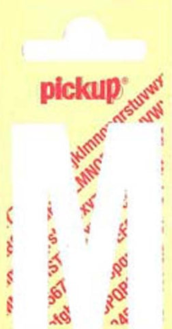 Pickup Nobel plakletter M mat wit 60mm