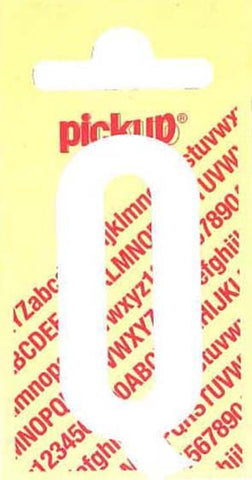 Pickup Nobel plakletter Q mat wit 60mm