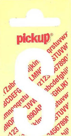 Pickup Nobel plakletter S mat wit 60mm