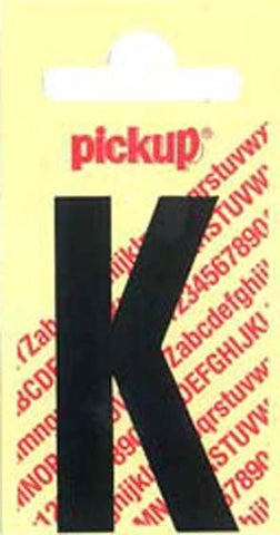 Pickup Nobel plakletter K mat zwart 90mm