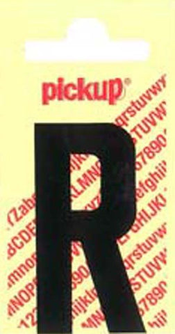 Pickup Nobel plakletter R mat zwart 90mm