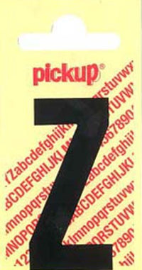 Pickup Nobel plakletter Z mat zwart 90mm