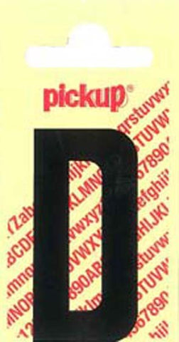 Pickup Nobel plakletter D mat zwart 120mm