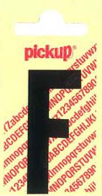 Pickup Nobel plakletter F mat zwart 120mm