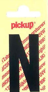 Pickup Nobel plakletter N mat zwart 120mm
