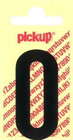 Pickup Nobel plakletter O mat zwart 120mm