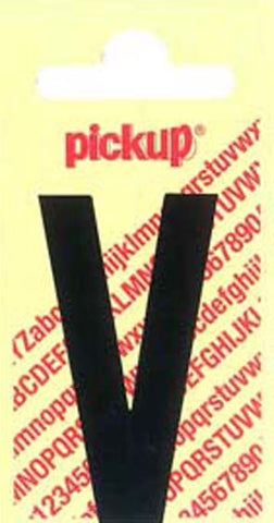 Pickup Nobel plakletter V mat zwart 120mm