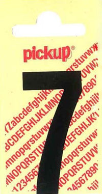 Pickup Nobel plakcijfer 7 mat zwart 120mm