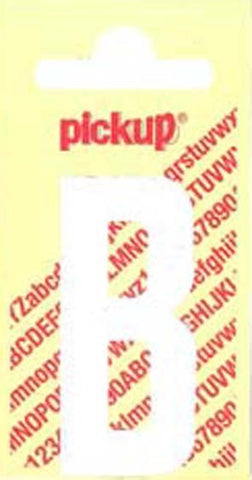 Pickup Nobel plakletter B mat wit 120mm