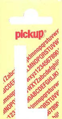 Pickup Nobel plakletter L mat wit 120mm