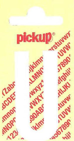 Pickup Nobel plakletter U mat wit 120mm