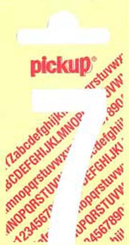 Pickup Nobel plakcijfer 7 mat wit 120mm